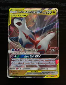 Pokemon Latias & Latios GX 113/181 Team Up TAG TEAM Ultra Rare Holo NM - Image 1