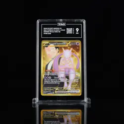 2025 POKEMON DESTINED RIVALS #240/182 TEAM ROCKET'S MEWTWO EX HYPER RARE TAG 9 - Image 1