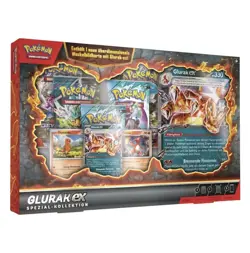 Pokemon Glurak ex Spezial-Kollektion Deutsch OVP + 5 Booster & Jumbo Karte - Image 1