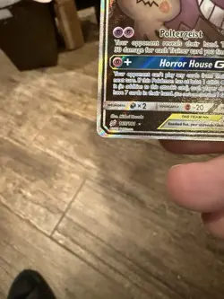 Pokemon Gengar & Mimikyu GX TAG TEAM Ultra Rare Full Art Holo SM Team Up 165/181 - Image 2