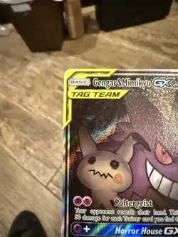Pokemon Gengar & Mimikyu GX TAG TEAM Ultra Rare Full Art Holo SM Team Up 165/181 - Image 3