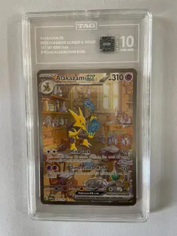 Pokemon 151 SIR Alakazam #201 TAG 10 #9111 - Image 1