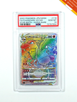 Pokemon PSA 10 Charizard VStar #118 Hyper Rare Star Birth Japanese Slab Damaged - Image 1