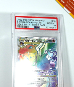 Pokemon PSA 10 Charizard VStar #118 Hyper Rare Star Birth Japanese Slab Damaged - Image 4