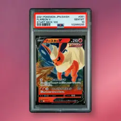 Low Pop - Flareon V - PSA 10 Reverse Holo Start Deck 100 SI 051/414 Pokemon Card - Image 1