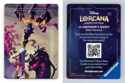 Top Right - Lorcana Ursula's Return 2024 Disney Puzzle Piece TCG Card - Image 1