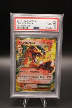 Pokemon Card XY Evolutions #12 Charizard EX PSA 10 GEM MINT 2016 One Owner Fresh - Image 1