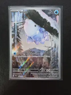 Pokemon TCG Snom 168/162 Temporal Forces Illustration Card SV05 - Image 1