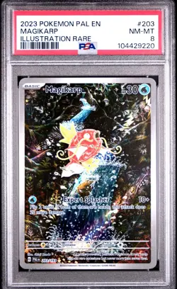 Pokemon TCG Magikarp S&V Paldea Evolved Holo Card 203/193 Illustration - Image 1