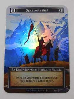 Spearmarshal Foil Elite Sorcery Arthurian Legends AL TCG Trading Card - Image 1