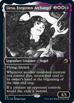 LP - Foil - Liesa, Forgotten Archangel (Showcase) - 319 - Innistrad: Midnight... - Image 1