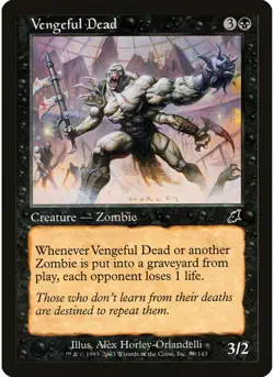 Vengeful Dead 80 MTG NM - Scourge - Image 1