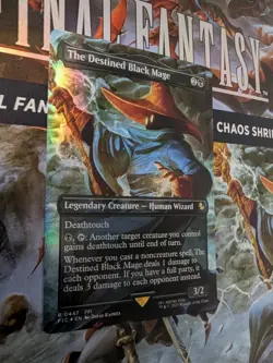 The Destined Black Mage (Borderless) Commander: Final Fantasy Foil - Image 2