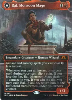 MTG: Modern Horizons 3: Textured Foil Borderless Ral, Monsoon Mage: LP Condition - Image 1