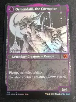 MTG Midnight Hunt - Jerren, Corrupted Bishop - Foil Showcase Mythic - Image 2