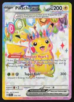 Pikachu ex - 219/191 - Ultra Rare - Surging Sparks - Pokemon Card - NM/M - Image 1