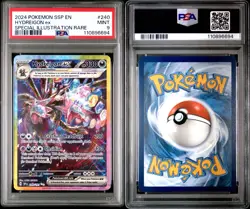 PSA 9 MINT Hydreigon ex 240/191 Surging Sparks SIR Pokemon Card - Image 3
