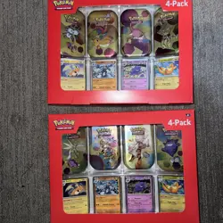 Scarlet & Violet 151 Mini Tins 4 Pack SAMS CLUB SEALED Pokemon LOT OF 2 - Image 1