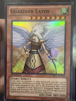 Yu-Gi-Oh TCG Guardian Eatos DRLG-EN009 1st Edition Super Rare Card NM - Image 1