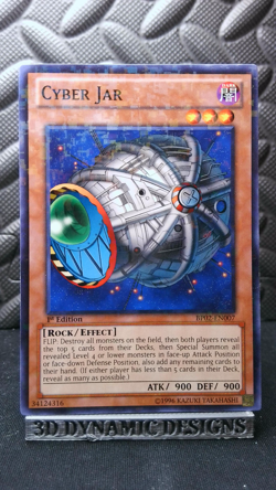 | Yugioh Cyber Jar BP02-EN007 1st Battle Pack 2 Mosaic Rare NM 🔥 | - Image 1