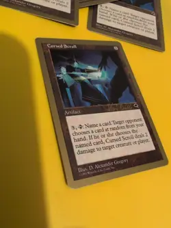 Cursed Scroll. Artifact World Championship Gold Border: Tokyo 1999 MTG Card. - Image 4