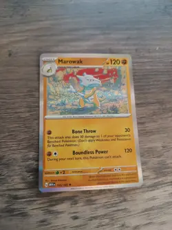 Pokemon TCG Marowak S&V 151 105/165 Holo CARD HAS STARTED TO BEND - Image 1