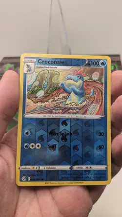 Pokemon TCG #056/264 Croconaw Rare Reverse Holo Card Swsh08: Fusion Strike NM - Image 3