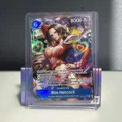 Bandai One Piece CCG Boa Hancock Foil EB03-026 Character Card 8000 Power - Image 1