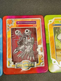 Metal Digimon Vintage 2000 Taco Bell Cards Lot Of 3 - Image 3