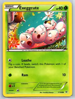 Exeggcute - XY Roaring Skies 1/108 Tomokazu Komiya Pokemon 151 Card NM - Image 1