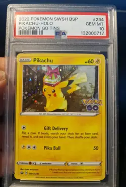 Pikachu Holo SWSH234 - PSA 10 (SWSH Blackstar Promo) low pop card. - Image 1