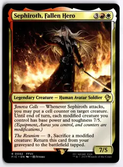 Sephiroth, Fallen Hero NM FIC Commander: FINAL FANTASY MTG - Image 1