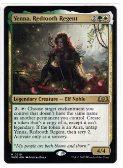 MTG Yenna, Redtooth Regent, Wilds of Eldraine Rare Lgd Creature (WOE) Magic NM - Image 1