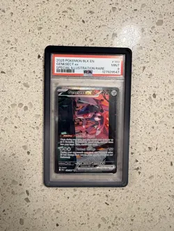 2025 Pokemon EN Black Bolt SIR Genesect EX #169 PSA 9 MINT With Guard - Image 1
