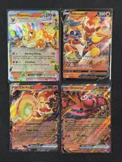 Pokemon Cards x4 Flareon Ex Infernape Chi-Yu Evolutions Promo S&V #014 #252 #040 - Image 1