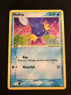 Mudkip Crystal Guardians Reverse Holo Stamped 58/100 NM Pokemon TCG - Image 3