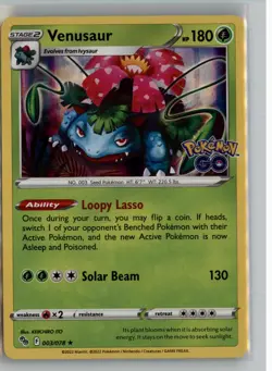 VENUSAUR 003/078 HOLO R POKEMON GO POKEMON NM - Image 1