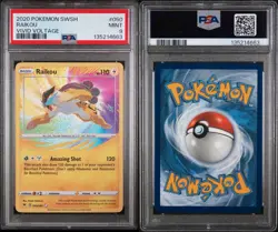 2020 Pokemon Raikou Holo Amazing Rare 050/185 SWSH Vivid Voltage PSA 9 Mint - Image 3