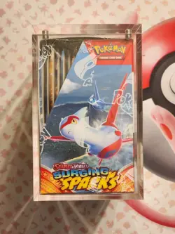 Pokemon Scarlet & Violet Surging Sparks Booster Box - Factory Sealed w/ Acrylic! - Image 2