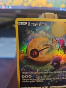 Pokemon TCG Lunatone Crown Zenith: Galarian Gallery GG11/GG70 Full Art Holo NM - Image 2