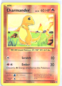 Charmander - 9/108 - Common - Reverse Holo - XY Evolutions #9/108 Pokemon TCG HP - Image 1