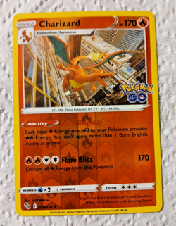 Pokemon TCG, Charizard 010/078, Pokemon Go, Reverse Holo Rare, NM - Image 4