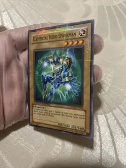 YuGiOh Elemental Hero Sparkman MF03-EN004 Mattel Action Figure Promo MP - Image 3
