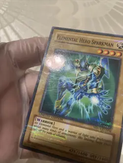 YuGiOh Elemental Hero Sparkman MF03-EN004 Mattel Action Figure Promo MP - Image 5