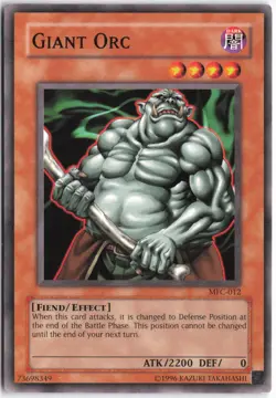 Yugioh - Giant Orc MFC-012 Unlimited - Magician's Force - Image 1