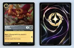 Beast #176/204 Lorcana Ursula's Return 2024 Disney Common TCG - Image 1