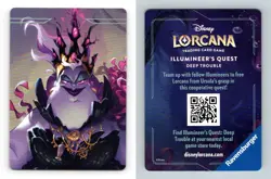 Top Middle - Lorcana Ursula's Return 2024 Disney Puzzle Piece TCG Card - Image 1