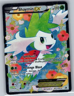 Shaymin EX (Full Art) RC21/RC25 Legendary Treasures - Pokemon Card - LP - Image 1