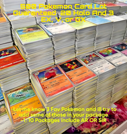 500 Pokemon Card Lot - 20 Holo and 3 EX Minimum, - 1/10 Packages Include SIR/AR - Image 1