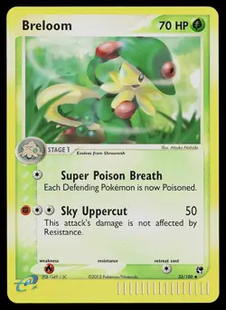 Pokemon Card - Breloom Sandstorm 33/100 Uncommon Reverse Holo - Image 1
